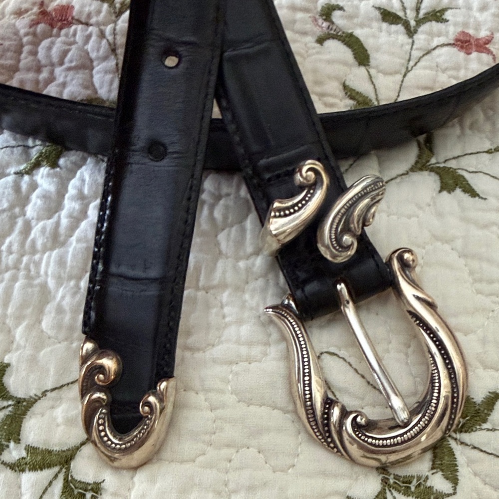 Coldwater Creek XL Black Belt made in USA.